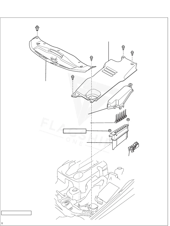 2006 Lexus GS300 PCM location diagram