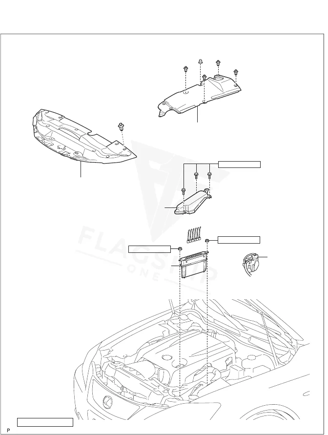 2006 Lexus IS350 PCM location diagram