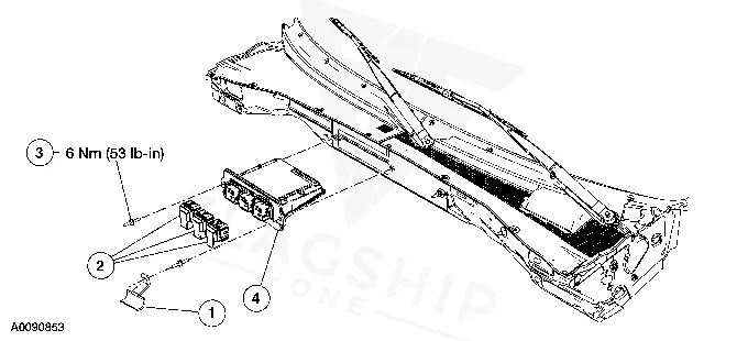 2006 Mazda Tribute PCM location diagram