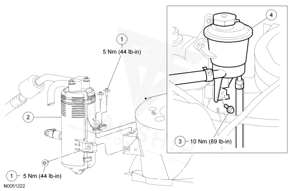 2006 Mercury Monterey PCM location diagram