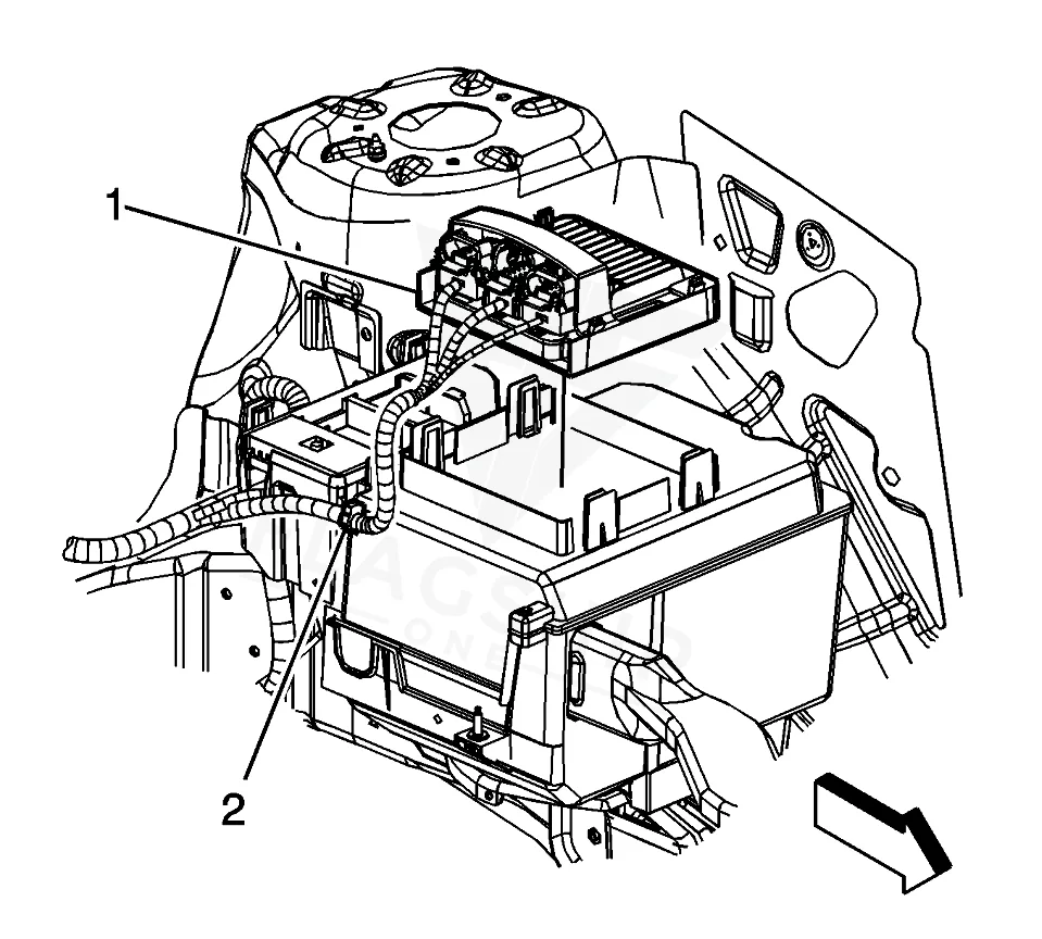 2006 Pontiac Torrent PCM location diagram