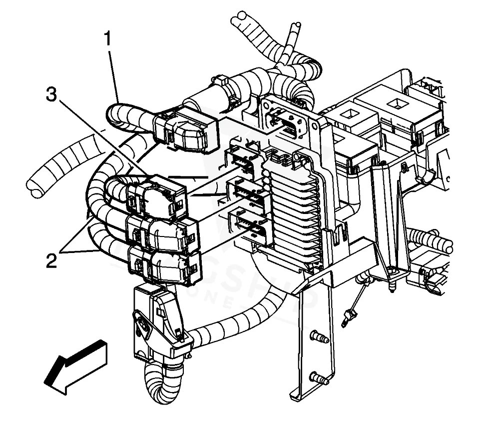 2006 Saturn ION PCM location diagram