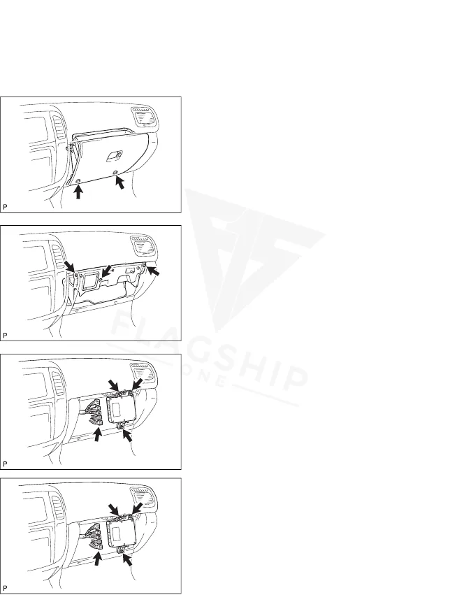 2006 Toyota Land Cruiser PCM location diagram