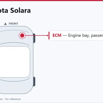 2006 Toyota Solara Engine Control Module Replacement and Programming