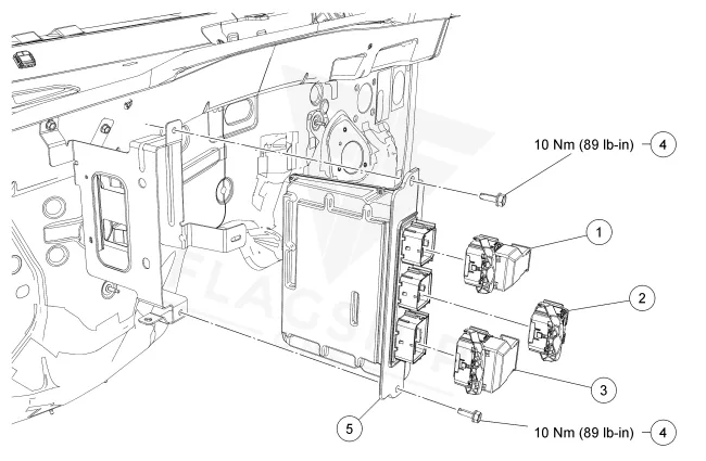 2007 Mercury Mountaineer PCM location diagram