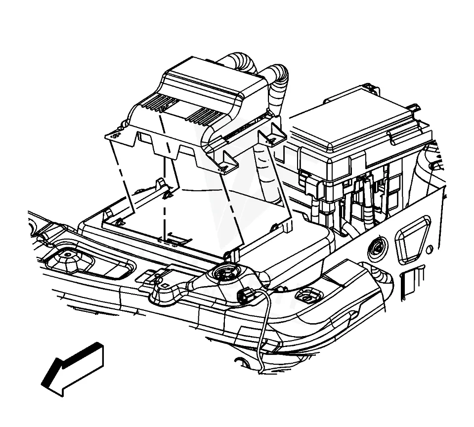 2007 Pontiac Torrent PCM location diagram
