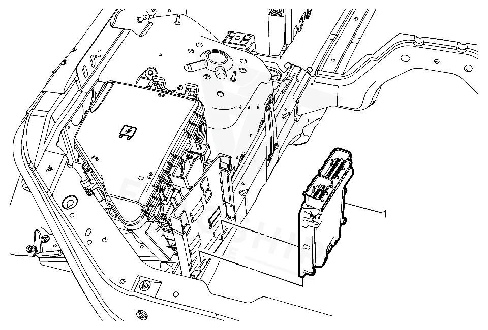 2008 Cadillac CTS PCM location diagram