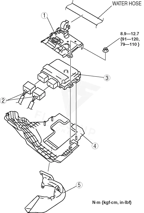 2008 Mazda MX-5 Miata PCM location diagram