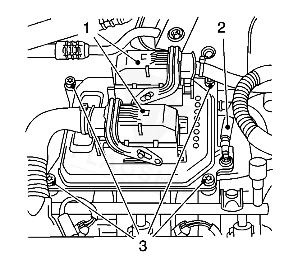 2008 Saturn Astra PCM location diagram