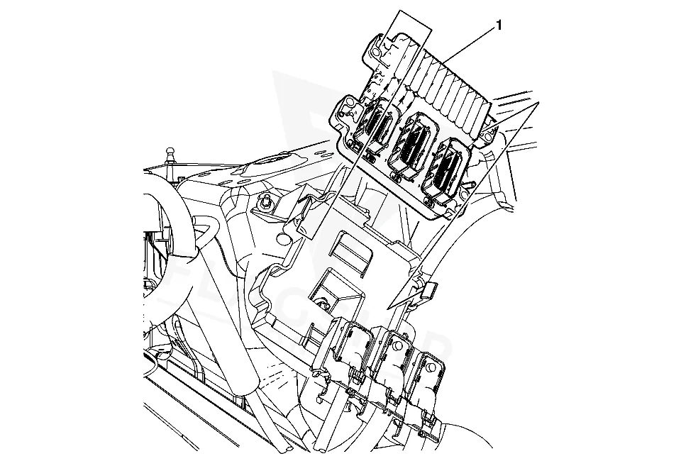 2009 Cadillac CTS-V PCM location diagram
