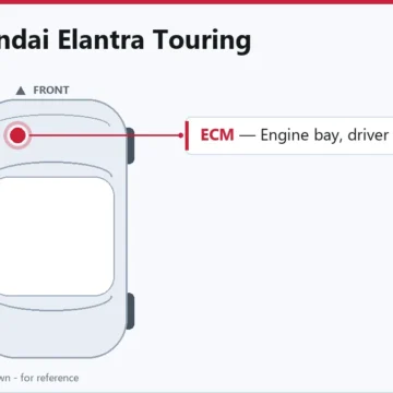 2009 Hyundai Elantra Touring ECM Replacement Guide