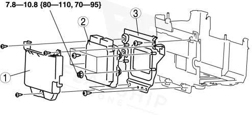 2009 Mazda MazdaSpeed3 PCM location diagram