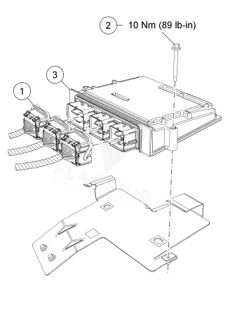 2009 Mercury Grand Marquis PCM location diagram