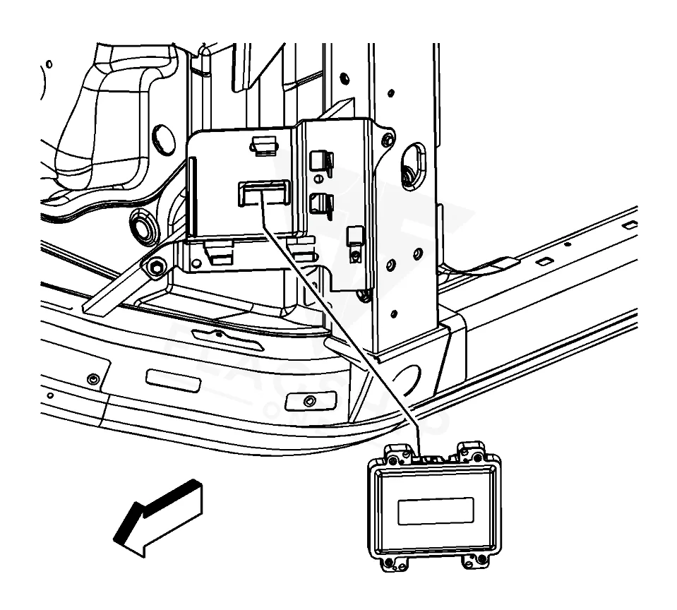 2009 Pontiac Solstice PCM location diagram