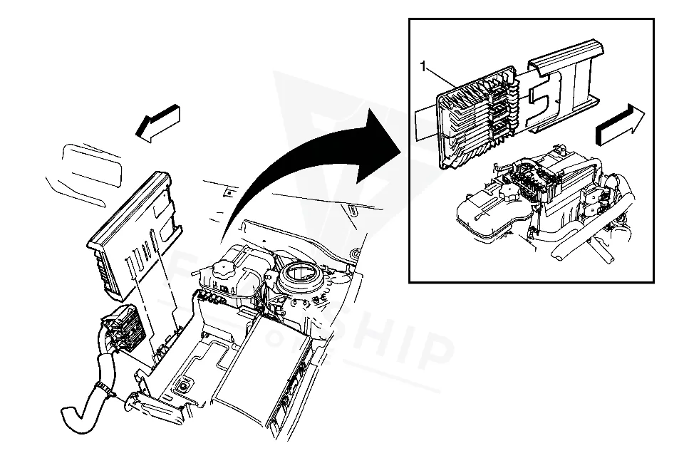 2010 Buick Allure PCM location diagram