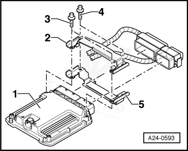 2011 Audi TTS PCM location diagram