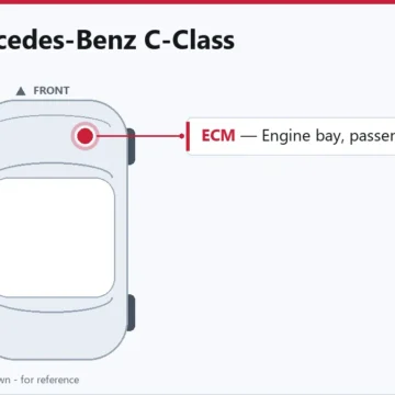 2011 Mercedes-Benz C-Class Engine and Powertrain Control Module Overview