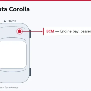 2011 Toyota Corolla 2.4L PCM/ECM Replacement Guide