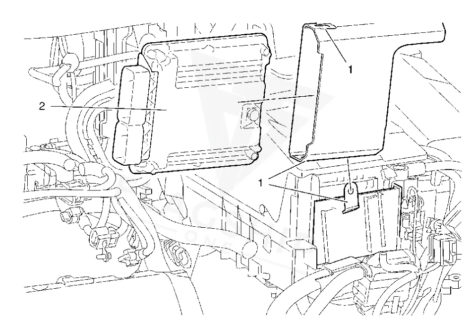 2012 Buick Regal PCM location diagram