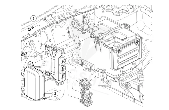 2012 Ford Fiesta PCM location diagram
