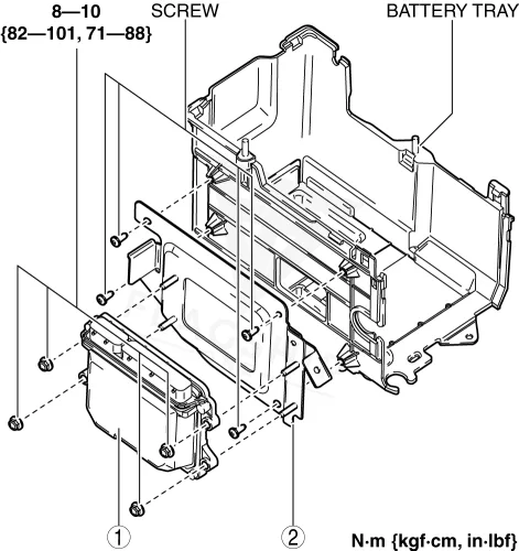 2012 Mazda MazdaSpeed3 PCM location diagram