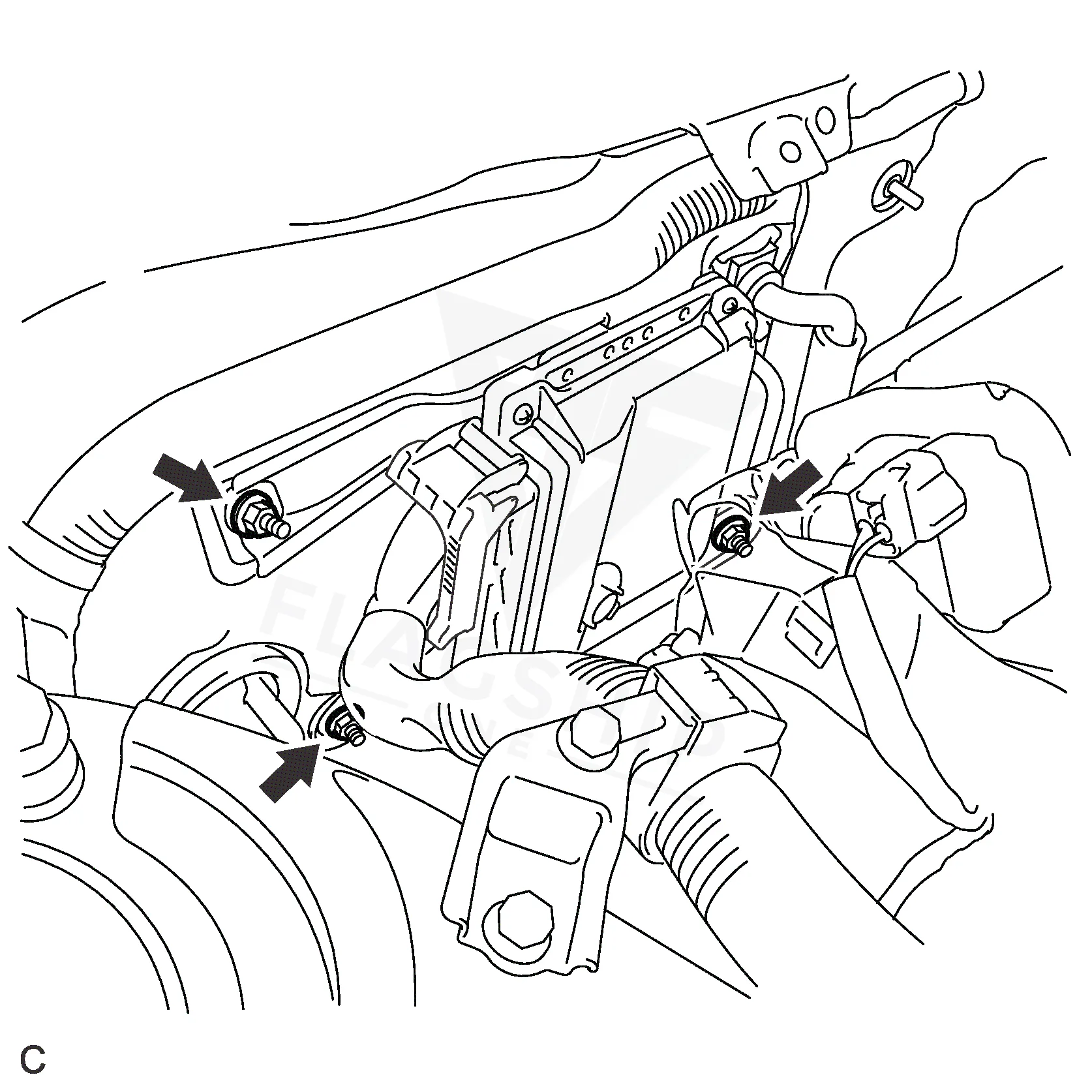 2012 Toyota Avalon PCM location diagram