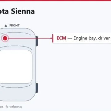 2012 Toyota Sienna Powertrain Control Module Replacement