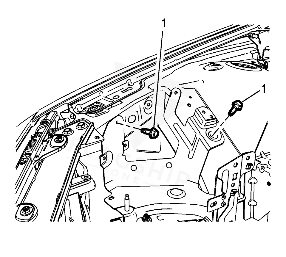 2013 Chevrolet Caprice PCM location diagram
