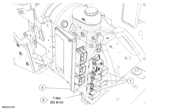 2013 Ford Van (E-Series) PCM location diagram