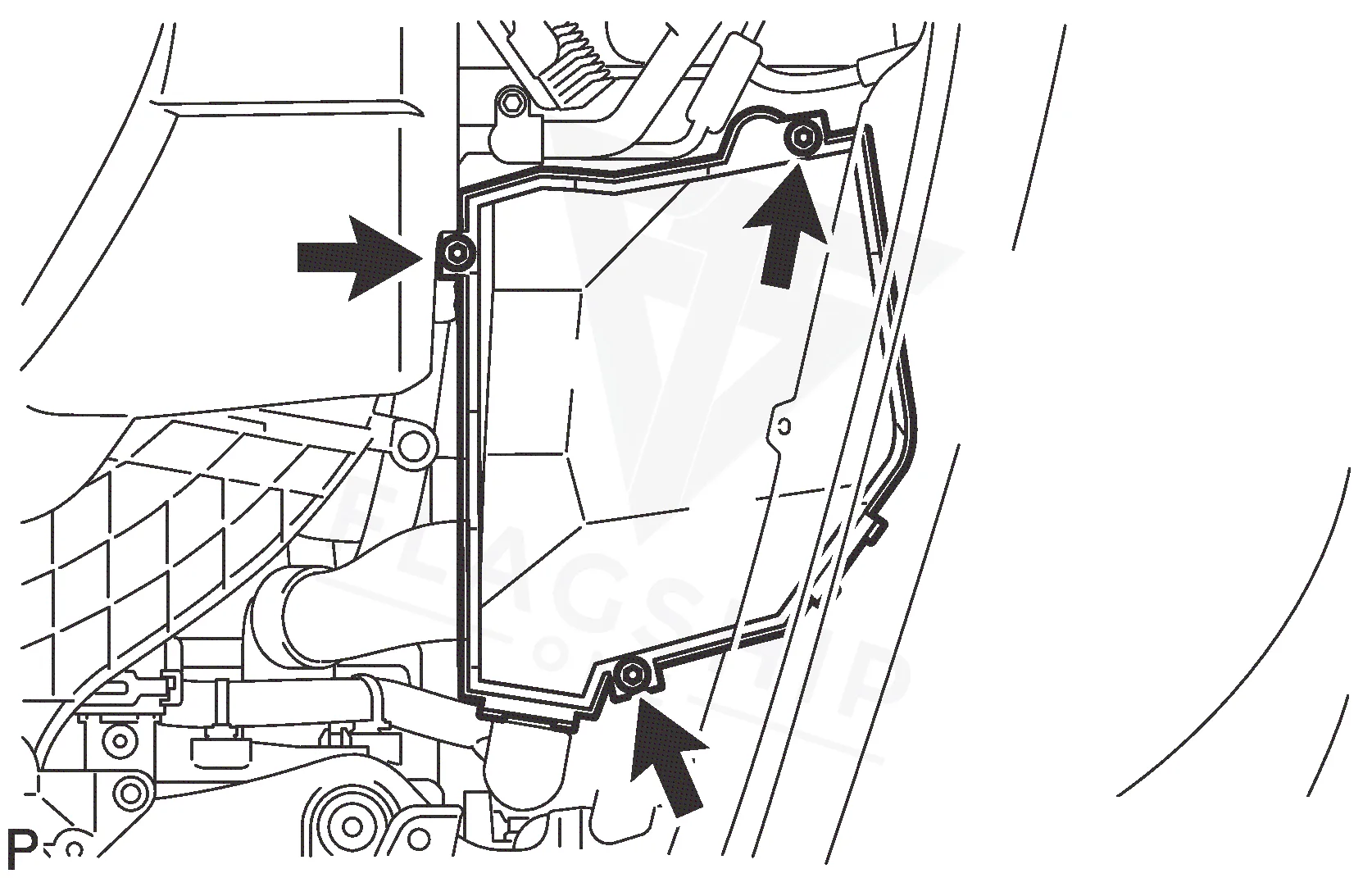 2013 Lexus LS460L PCM location diagram