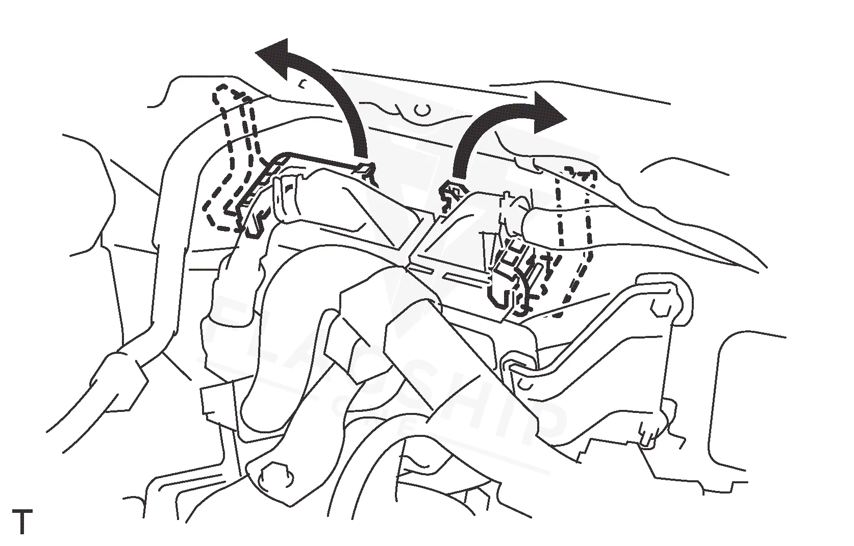 2013 Scion xD PCM location diagram