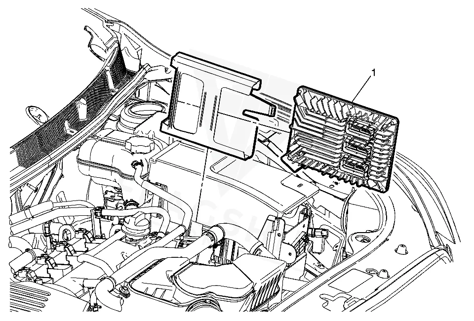 2014 Buick LaCrosse PCM location diagram