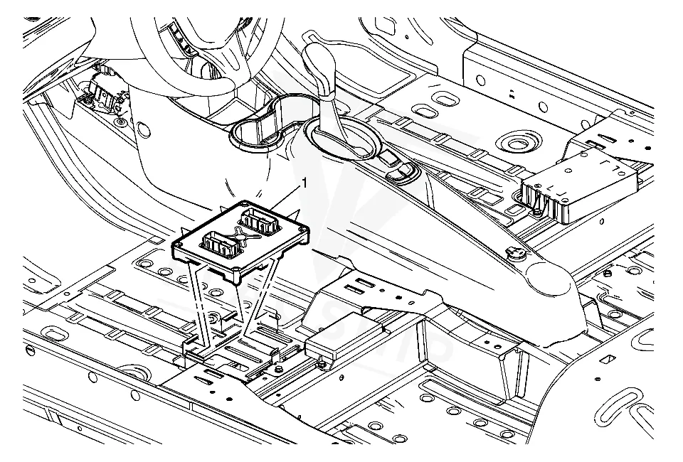 2014 Chevrolet Spark EV PCM location diagram