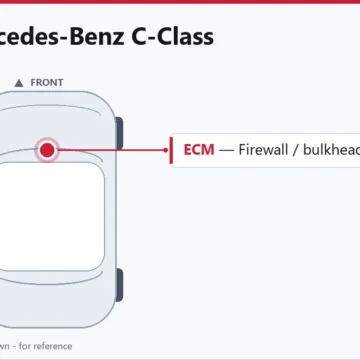 2014 Mercedes-Benz C-Class 1.8L Engine Control Module Replacement