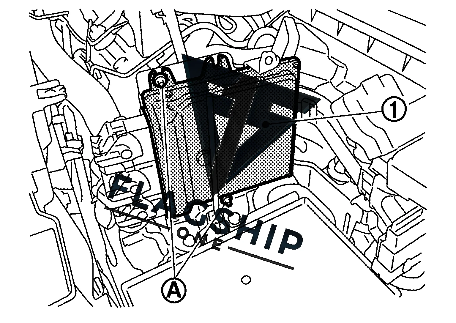 2014 Nissan Altima PCM location diagram