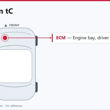 2014 Scion tC Powertrain Control Module and Engine Control Module Overview