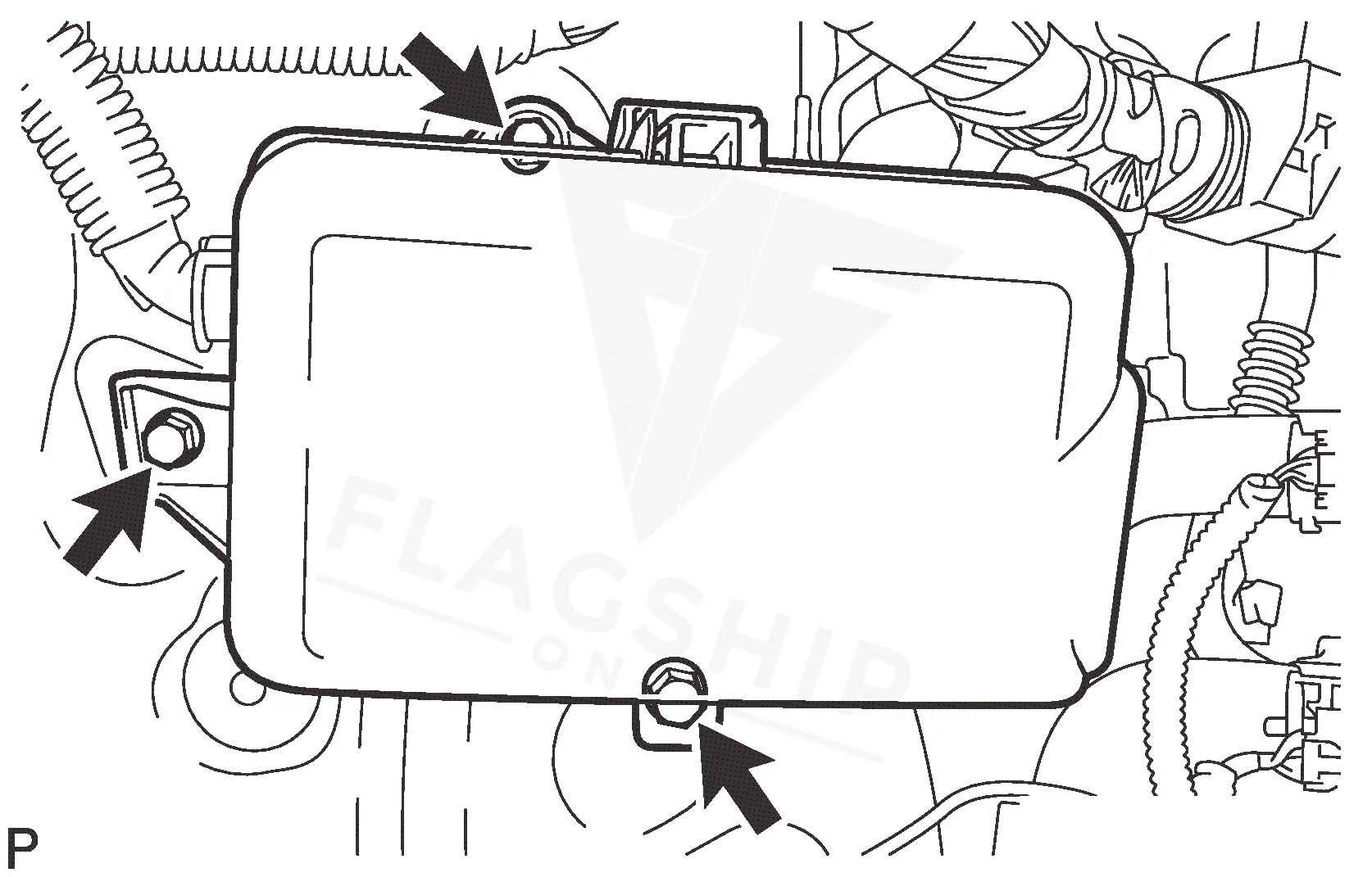 2014 Toyota Tundra PCM location diagram