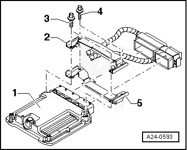 2015 Audi RS7 PCM location diagram