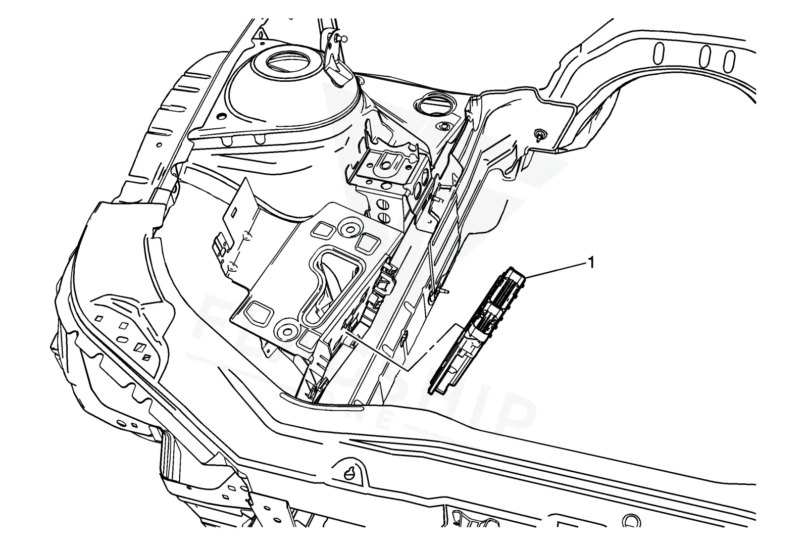 2015 Chevrolet Camaro PCM location diagram