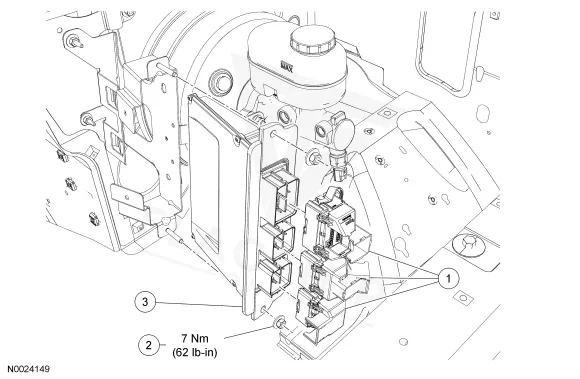 2015 Ford Van (E-Series) PCM location diagram