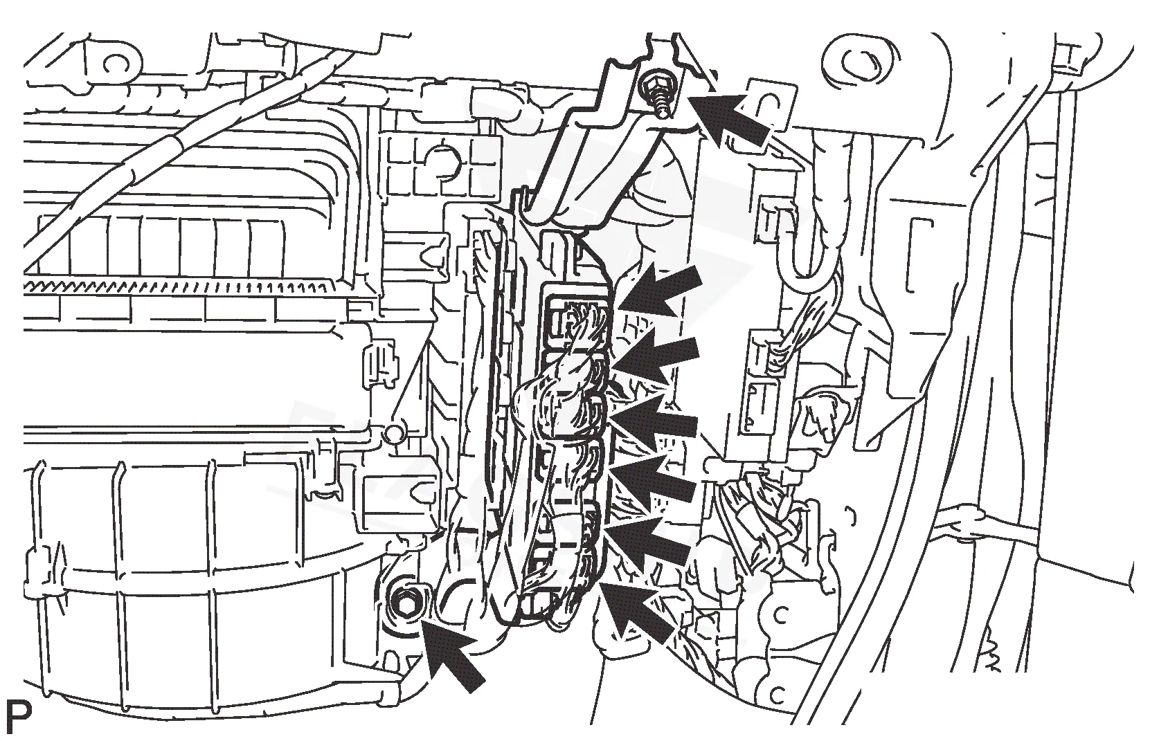 2015 Lexus GX460 PCM location diagram