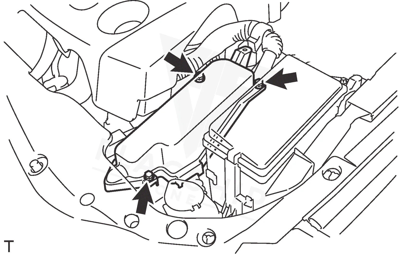 2015 Lexus IS350C PCM location diagram