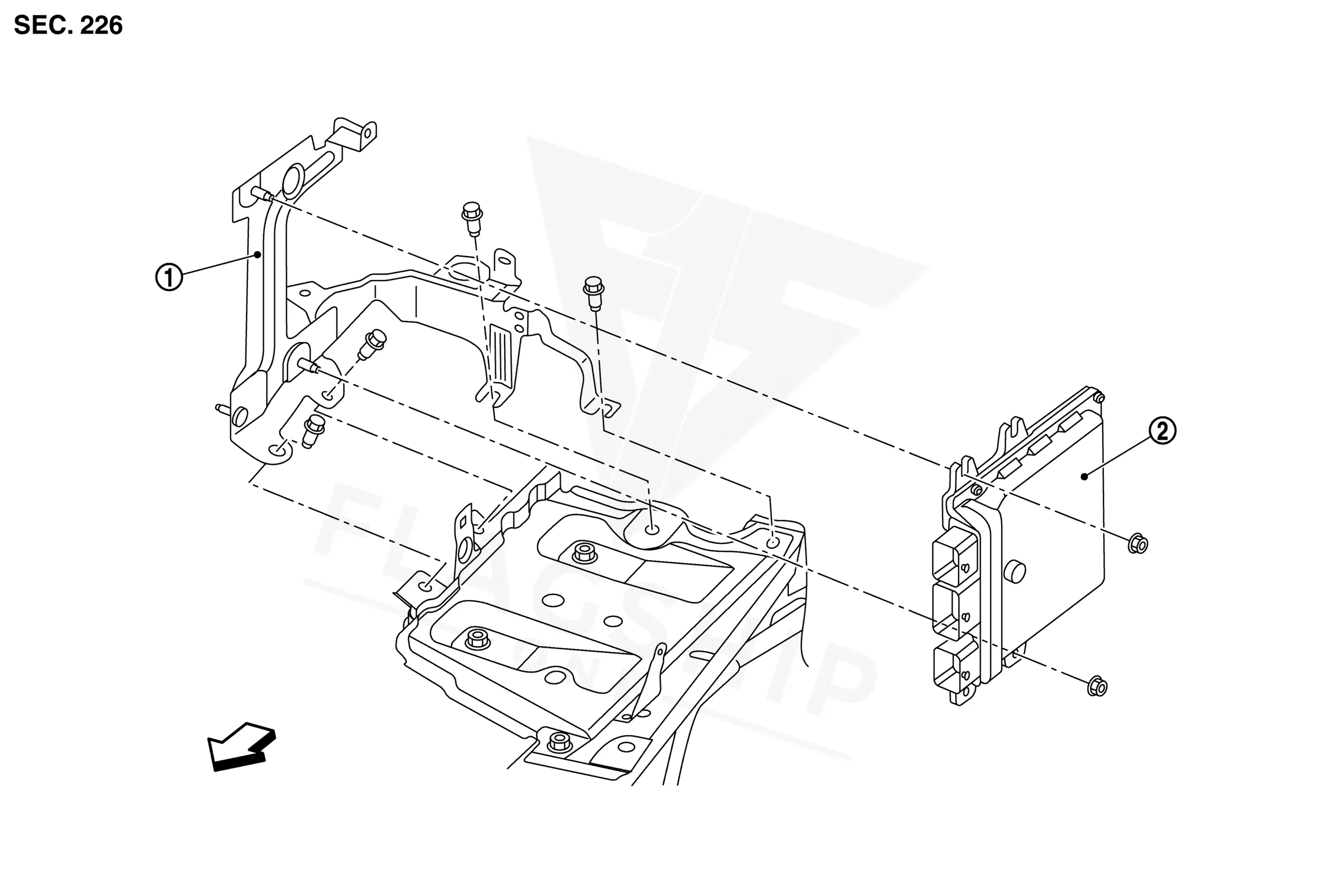 2015 Nissan Altima PCM location diagram