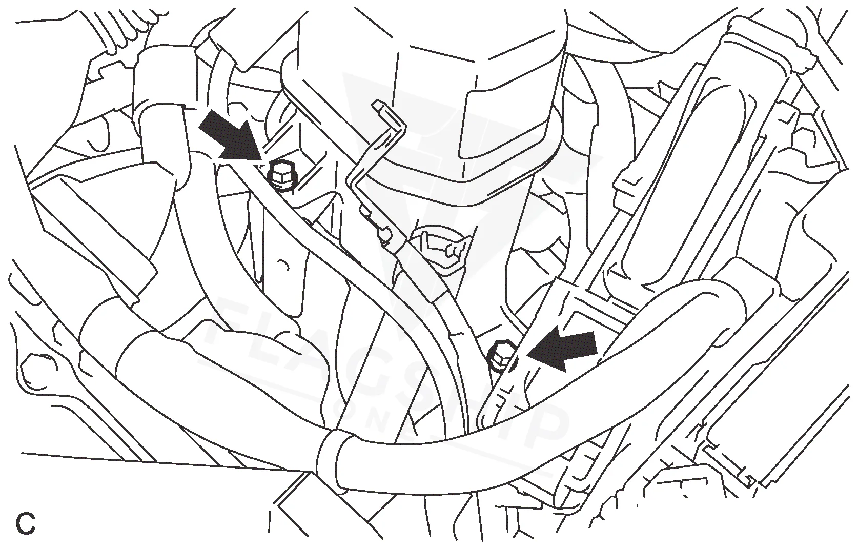2015 Toyota Prius PCM location diagram