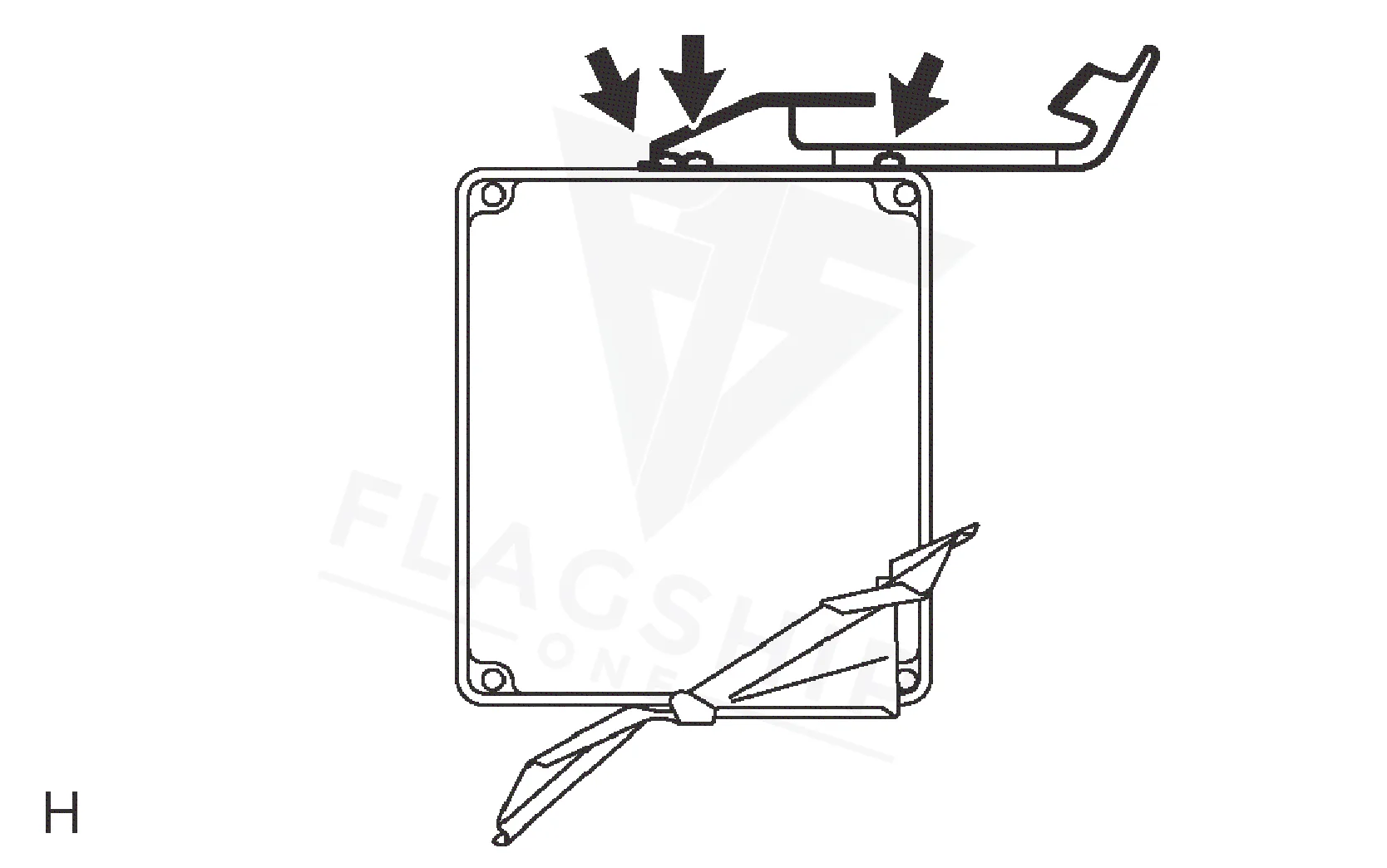 2015 Toyota Tacoma PreRunner PCM location diagram