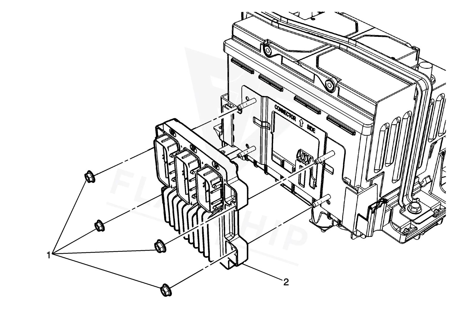 2016 Buick Encore PCM location diagram