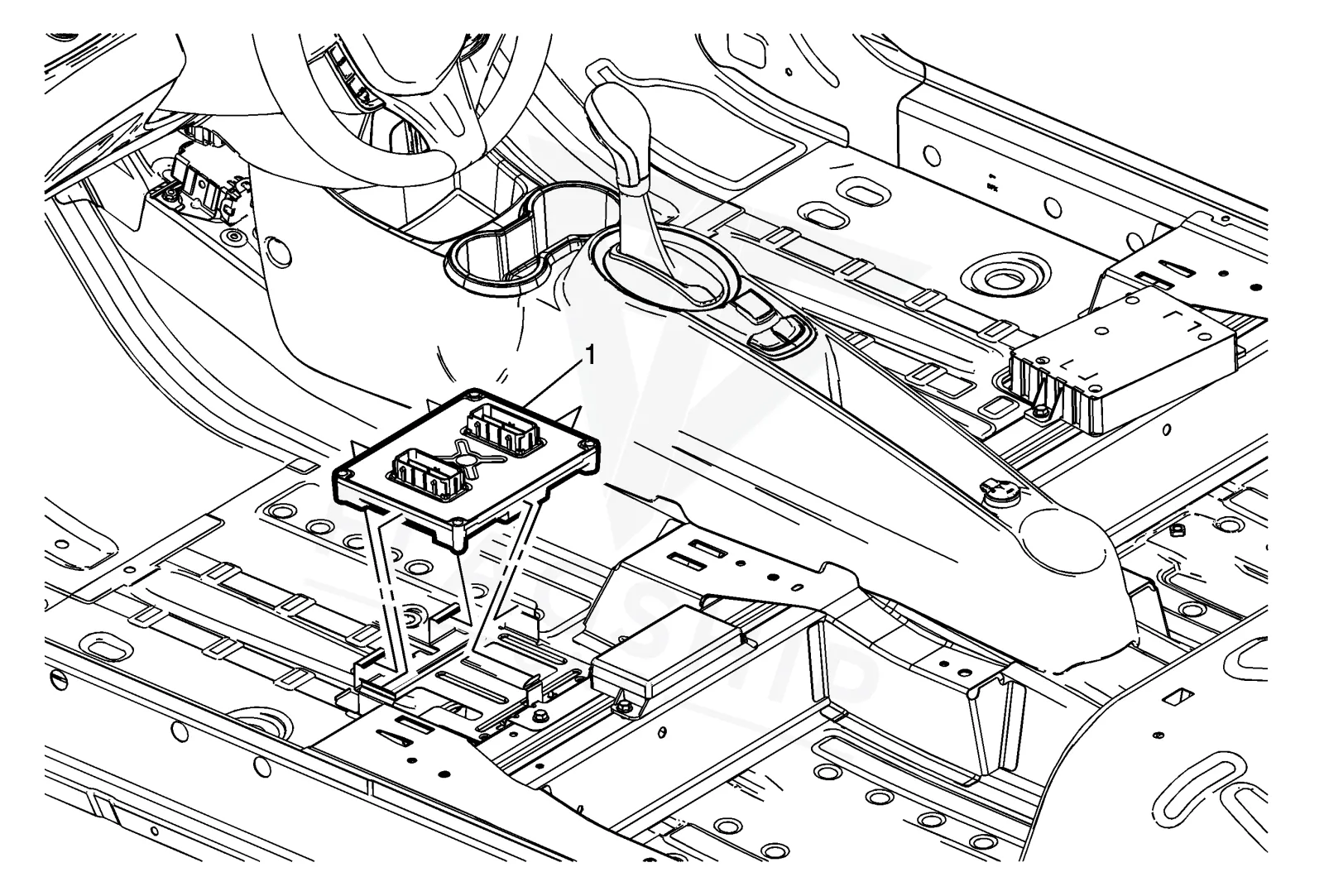 2016 Chevrolet Spark EV PCM location diagram