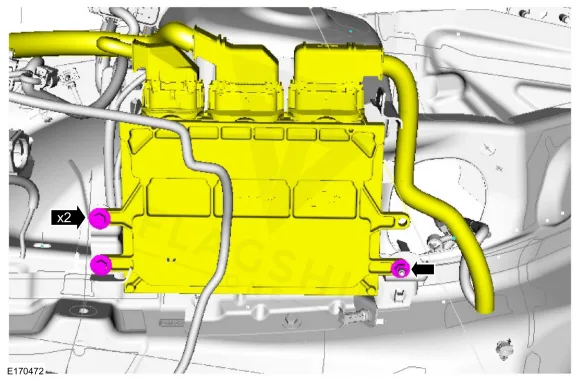 2016 Ford Fusion PCM location diagram