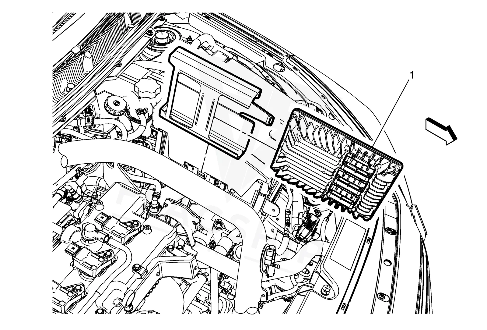 2017 Buick Regal PCM location diagram