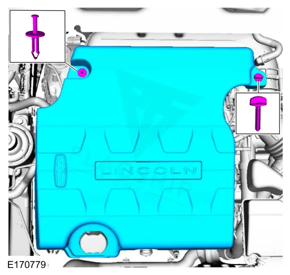 2017 Lincoln Continental PCM location diagram